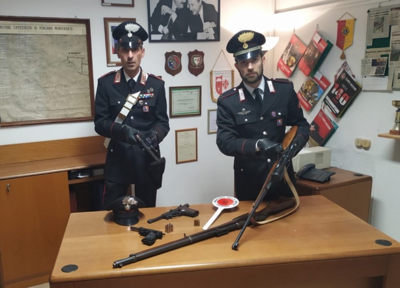 Omessa custodia di armi: denunciato dai Carabinieri